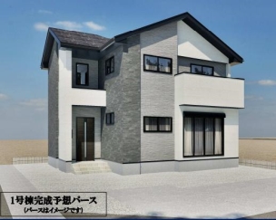 新築 リガーレ宇都宮市西川田町3期 1号棟(全3棟) 外観